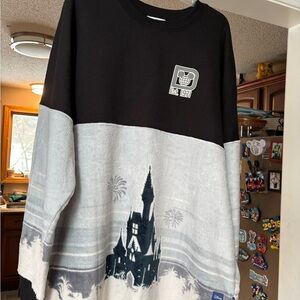 Disney Black and Gray Castle Sweatshirt